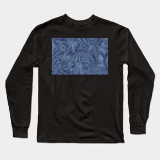 Abstract Swirling Marble Pattern Long Sleeve T-Shirt